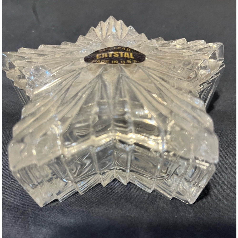 24 lead crystal trinket dish